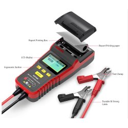 ANCEL BST500 Batteri Tester 12 &amp; 24 Volt, med innebygget Printer.